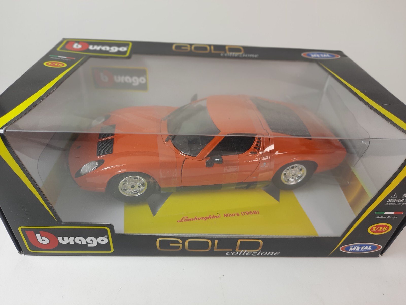 28.AUTOSTRADA Lamborghini Miura ミニカー 新品未開封 BURAGO LAMBORGHINI MIURA (1968) 1/18 DIE-CAST CAR