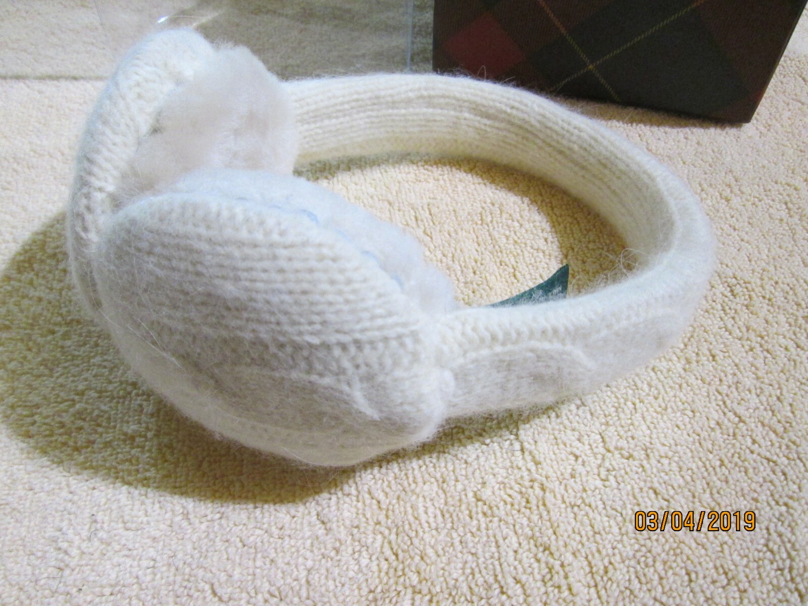 Ralph Lauren Shearling shearling knitted Earmuffs Ear Warmers wool/rabbit blend