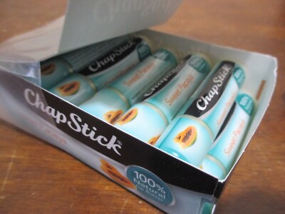 12 - Chapstick Sweet Papaya Balm Bulk Tubes Sticks 100% Natural Lip Butter