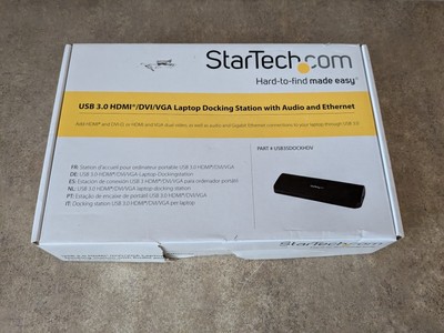 STARTECH USB3SDOCKHDV USB ETHERNET DOCKING STATION W/ADAPTER/3.0 CABLE ULN2-49