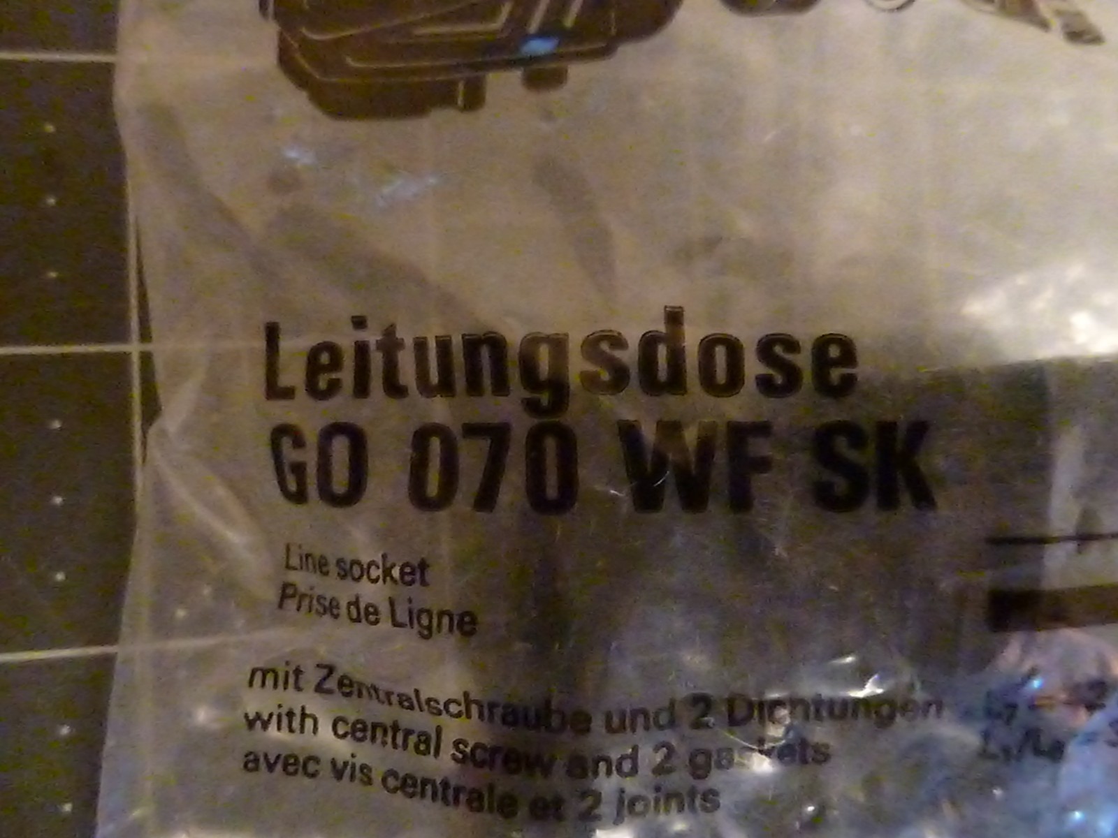 Leitungsdose  G0 070 WF SK  Line Socket - BRAND NEW IN FACTORY SEALED BAG