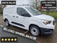 2019 Vauxhall COMBO CARGO 2300 1.5 Turbo D 100ps H1 Edition Van LONG WHEEL BASE 