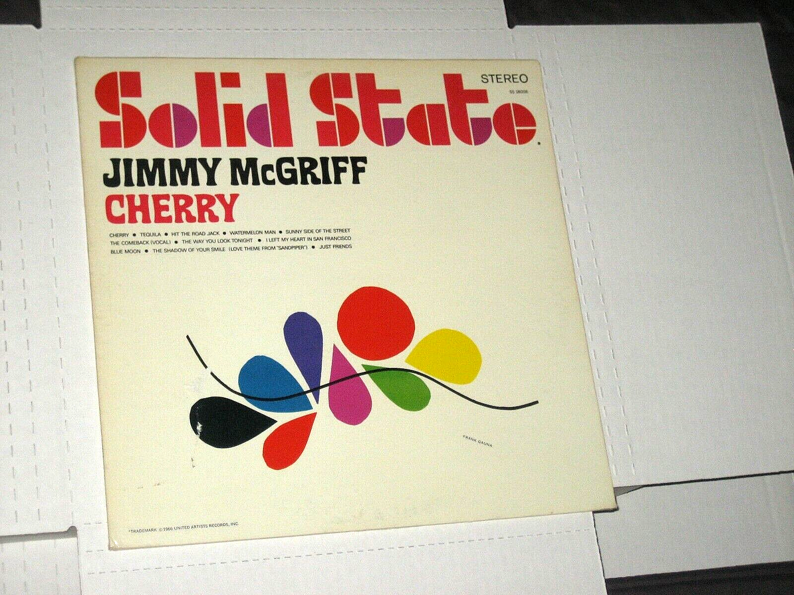 33rpm JIMMY McGRIFF cherry(1966)SOLID STATE SS 18006 nice SEE PICS