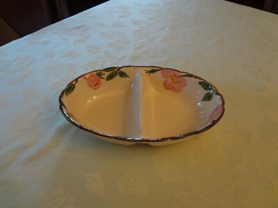 Franciscan USA Desert Rose  Vegetable Bowl Two Sectioned