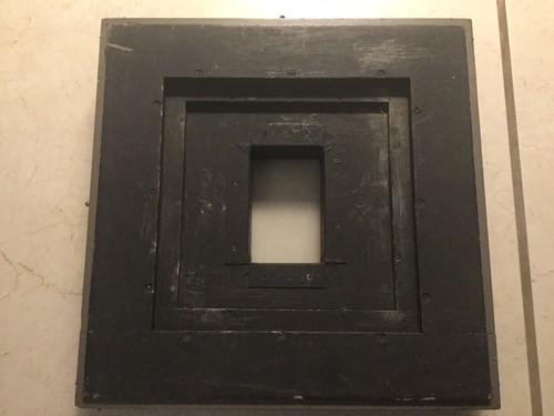 B&J Burke & James 8x10 to 4x5 sliding reducing back Kodak 2d also