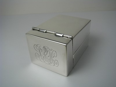 STERLING SILVER CIGARETTE CASE COLLAPSIBLE BOX by Black Starr Frost ca1900s Rare