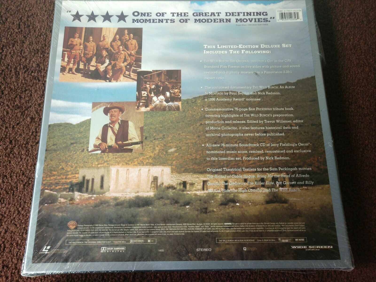 THE WILD BUNCH - DIRECTORS CUT - LIMITED EDITION - BOX SET, BOOK, CD - SEALED