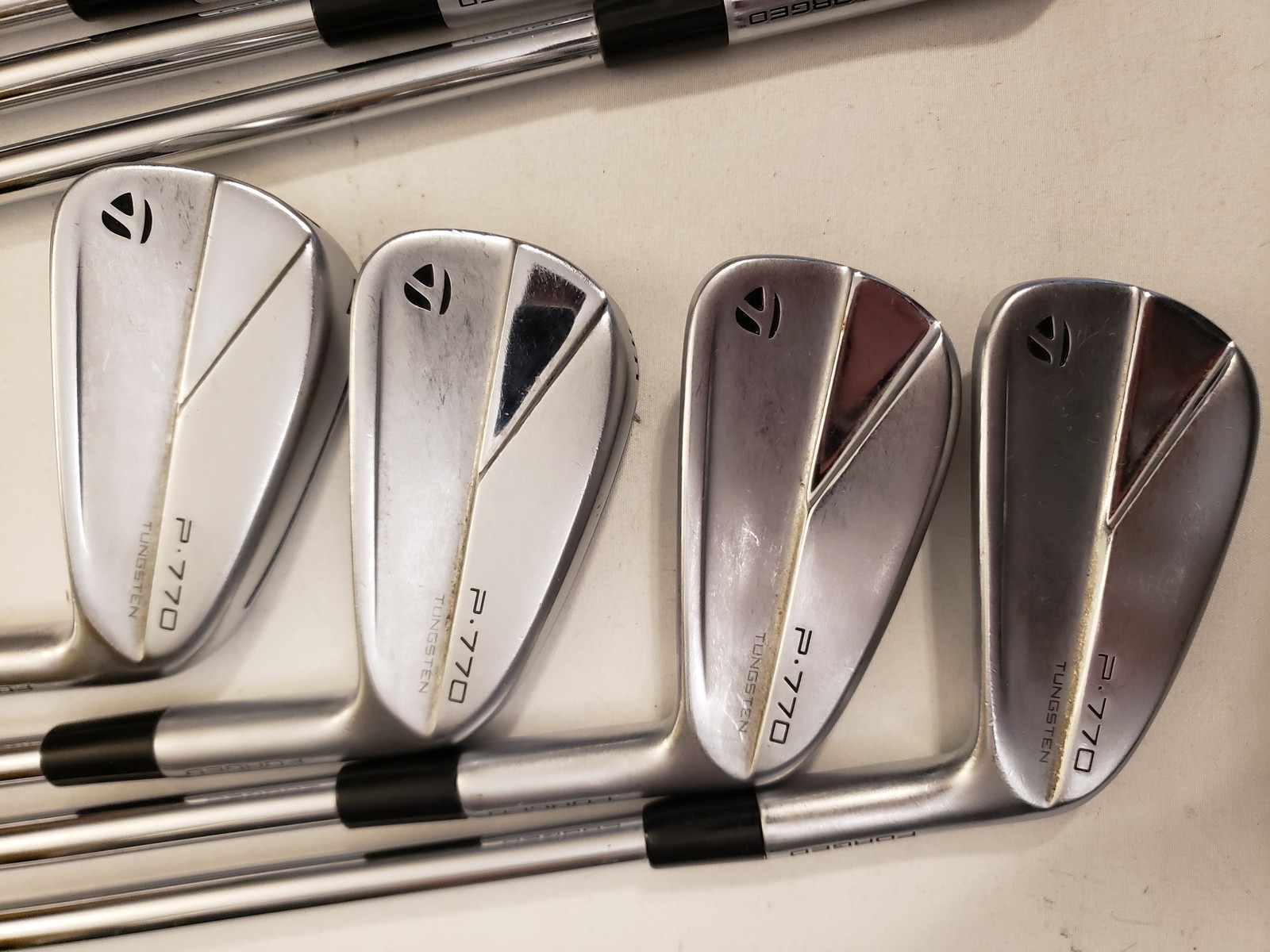 Used TaylorMade P770 2023 Iron Set (4-PW) 7 Irons - FST KBS $-Taper - Stiff - RH