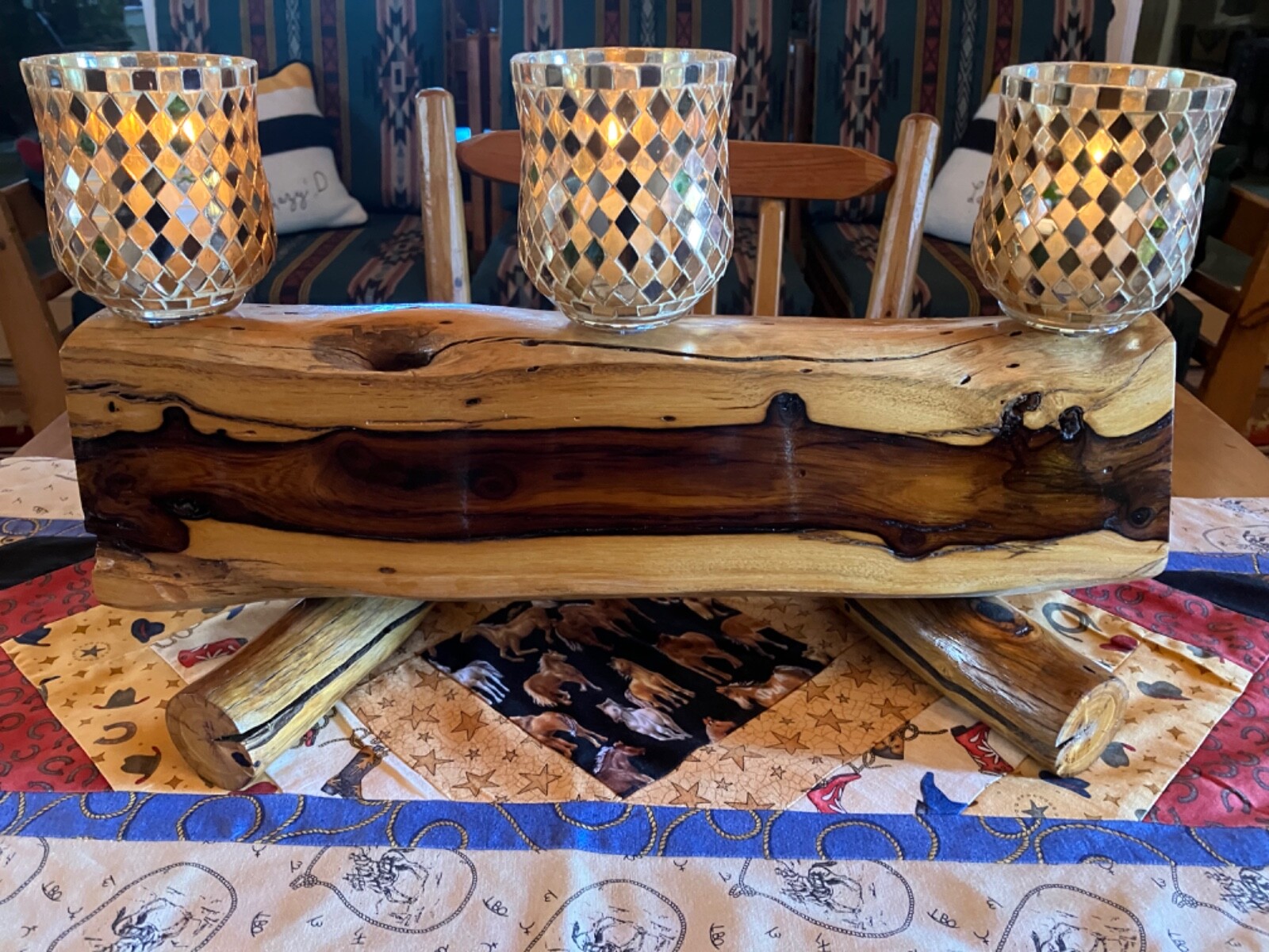 With Matching Log Legs