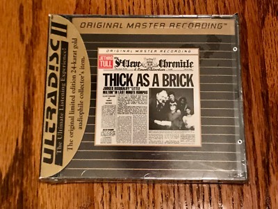 JETHRO TULL THICK AS A BRICK MFSL 24 KARAT GOLD CD ~ STILL FACTORY SEALED