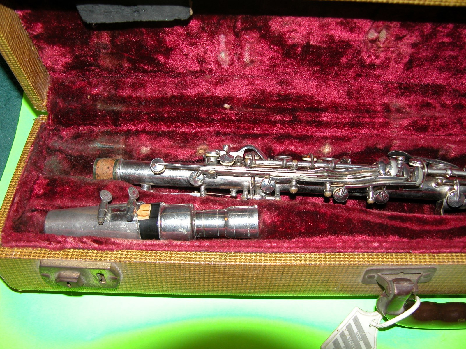 Vintage Viking Silver Metal Clarinet w/ Case