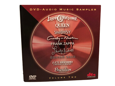 DVD Audio Music Sampler Volume 2 - DTS - Zappa, Queen, Nash, etc.  Promo Copy 