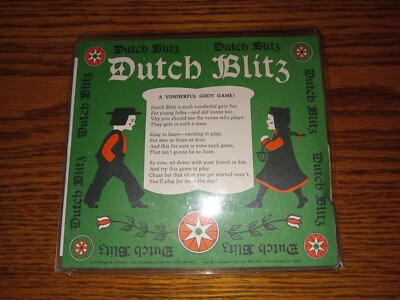 Vintage 1973 Dutch Blitz Card Game Complete 160 Card Deck