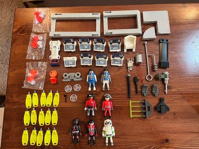 Playmobil space station/ship LOT: 7 klickys computers spare parts