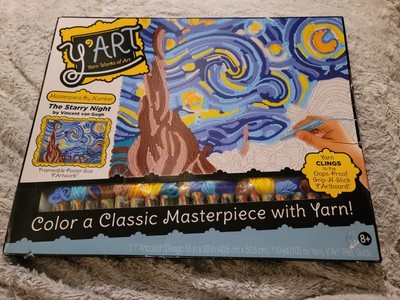 Y'ART NEW Frameable Poster Sized Yarn Artwork Vincent Van Gogh The Starry Night 