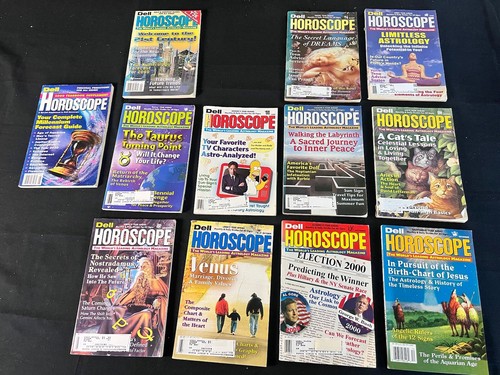 Vintage 2000 Dell Horoscope Astrology Magazines Zodiac Lot