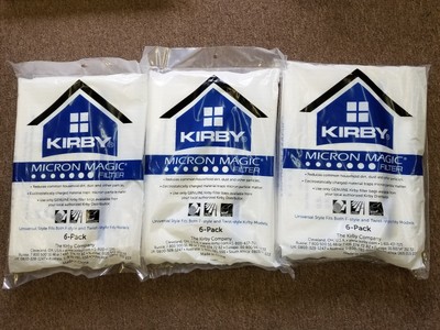 KIRBY VACUUM CLEANER WHITE CLOTH micron magic BAGS F STYLE G4 G5 G6 G7 G7D G10D