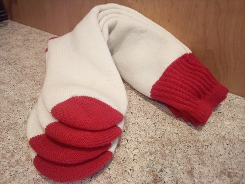 2 Pairs For Sock Monkey Crafts Size 10-13 White Ivory Body