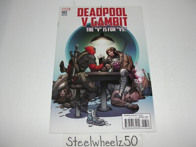 Deadpool Vs Gambit #3 Pasqual Ferry Variant Comic Marvel 2016 Acker Blacker RARE