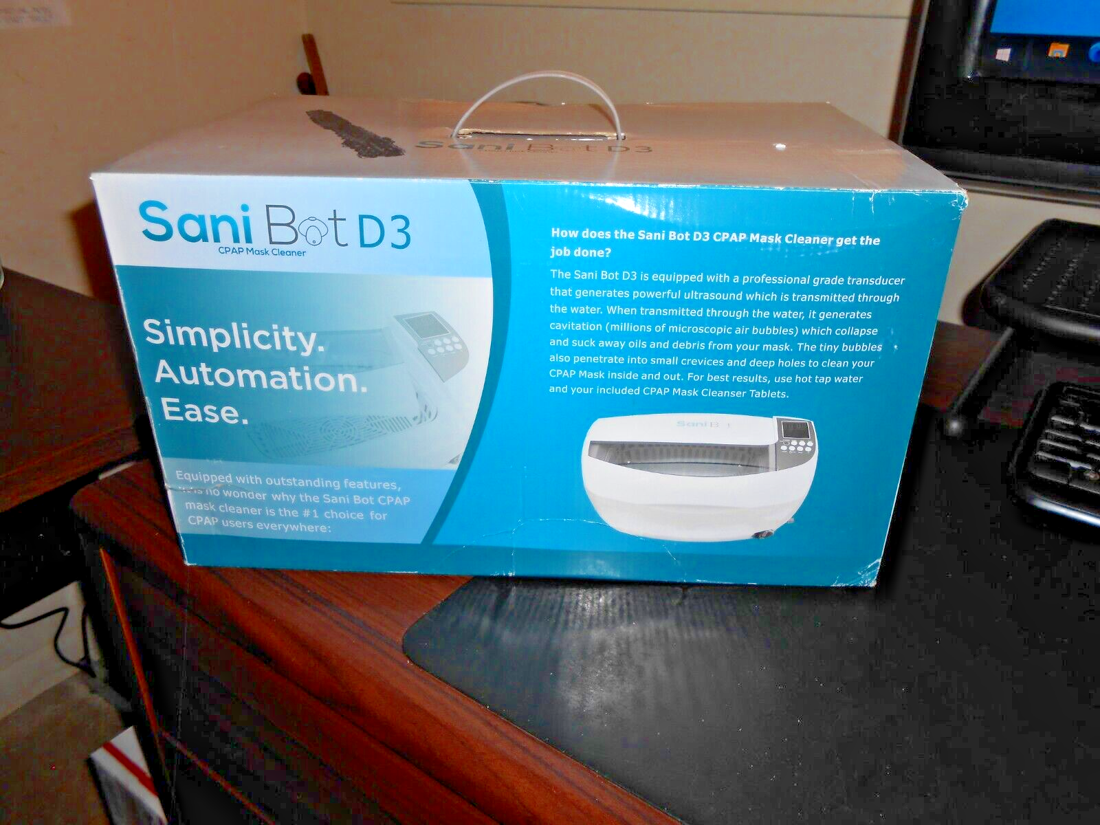 New - Sani Bot D3, CPAP Mask Cleaner.