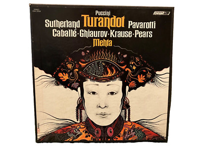 PUCCINI: TURANDOT-SUTHERLAND/PAVAROTTI/CABALLE/MEHTA/London Phil - 1973 BOX SET