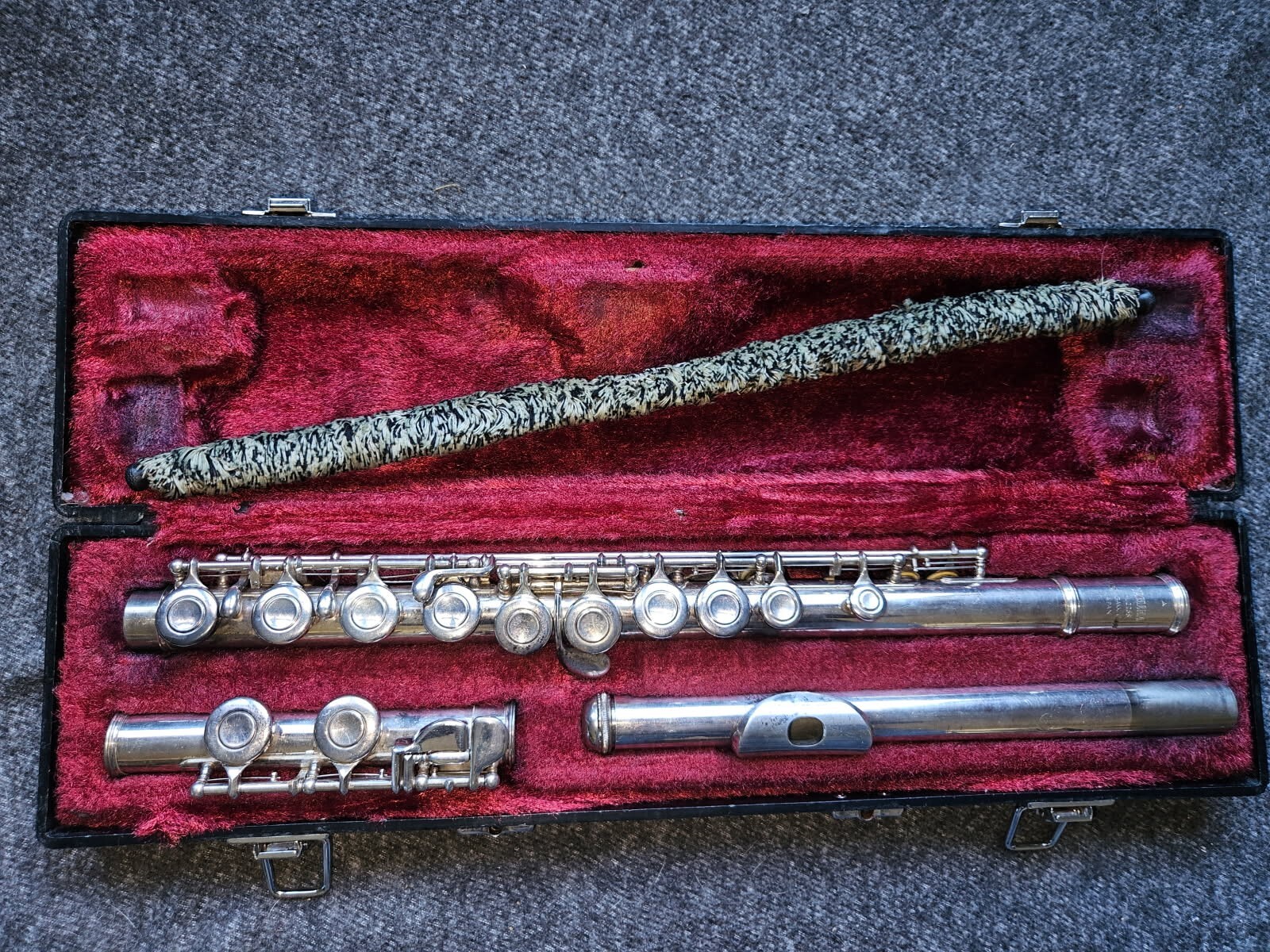 Yamaha YFL-225S Silver-Plated Flute, Japan, Very Good