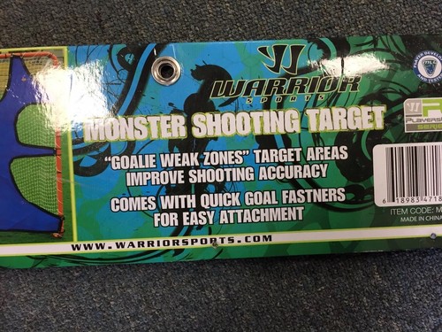 Warrior Monster Lacrosse Shooting Target, New