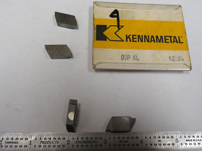 KENNAMETAL OSP 6L K2884 CARBIDE INSERTS, 4 PCS