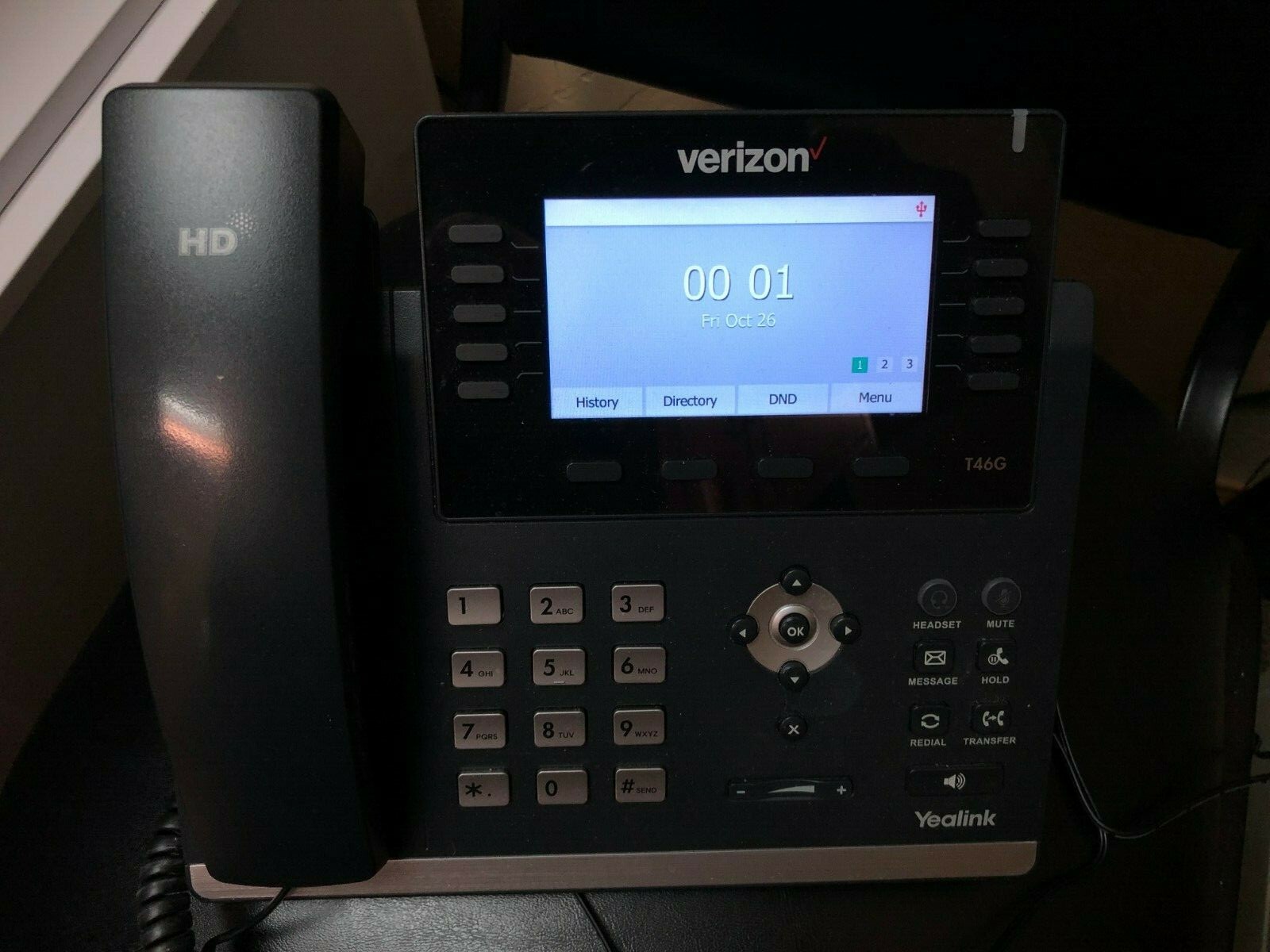 Verizon Yealink SIP-T46G Gigabit IP Phone - Excellent  Condition