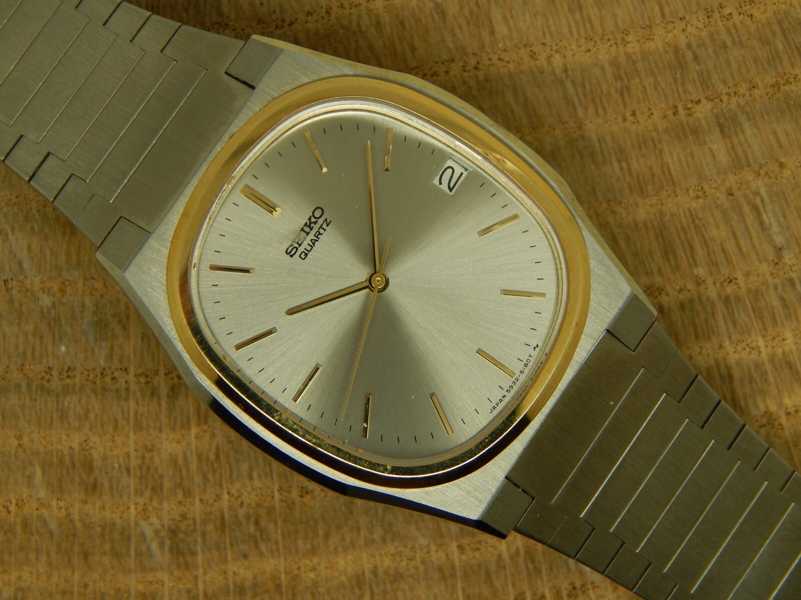 Vintage Mens Seiko Sample watch stainless steel 5932-5119