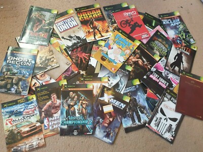 Microsoft Xbox Manuals, With Free Postage