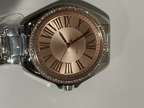 Michael Kors Womens Watch Silver Rose Gold Face Mk4854 New