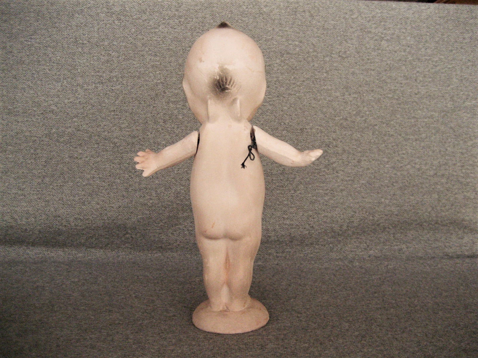 ANTIQUE VINTAGE CHALKWARE KEWPIE DOLL WITH WINGS 13