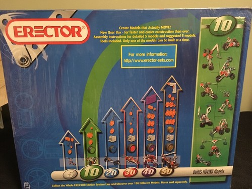 NEW ERECTOR 5510 MOTION SYSTEM THAT MAKES 10 MOVING MODELS WITH 220 PARTS