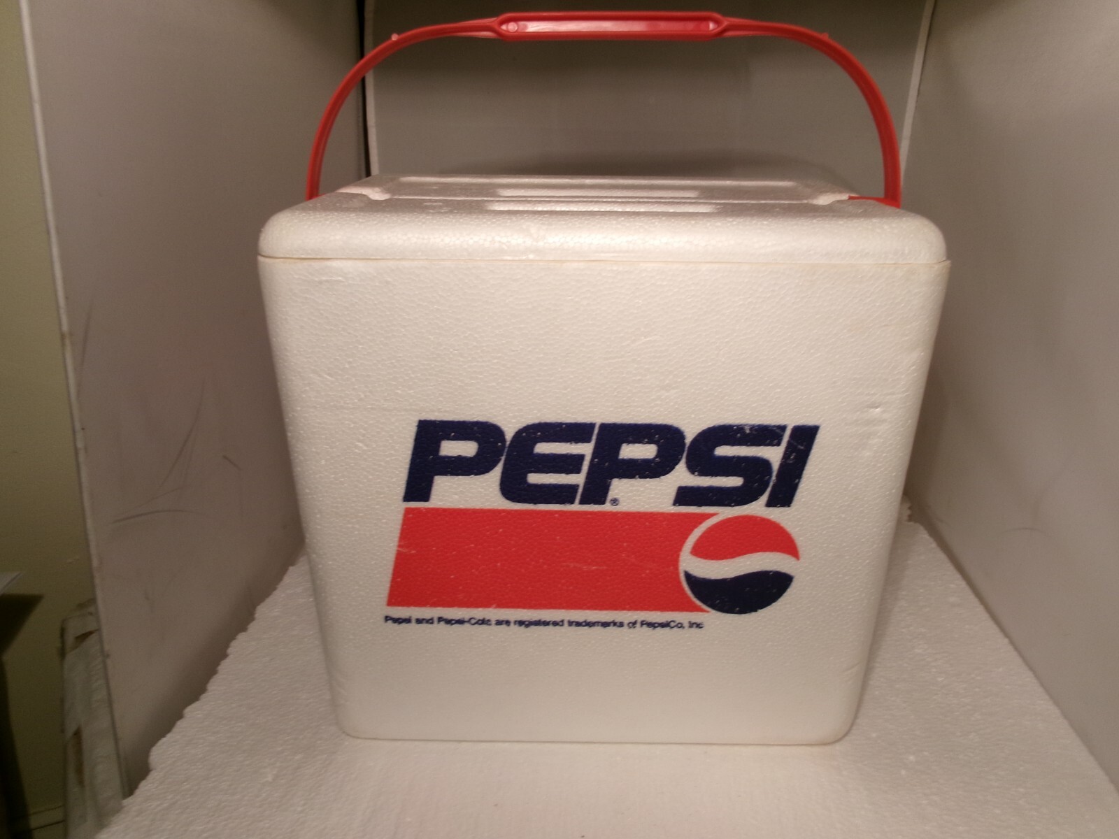 Vintage Pepsi Cola Styrofoam Advertising Cooler | eBay