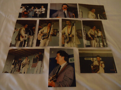 Larry Sparks photos circa 1990 at Bluegrass Festival group of 10