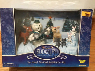 Memory Lane Rudolph The Most Famous Reindeer of All Figure Set - New