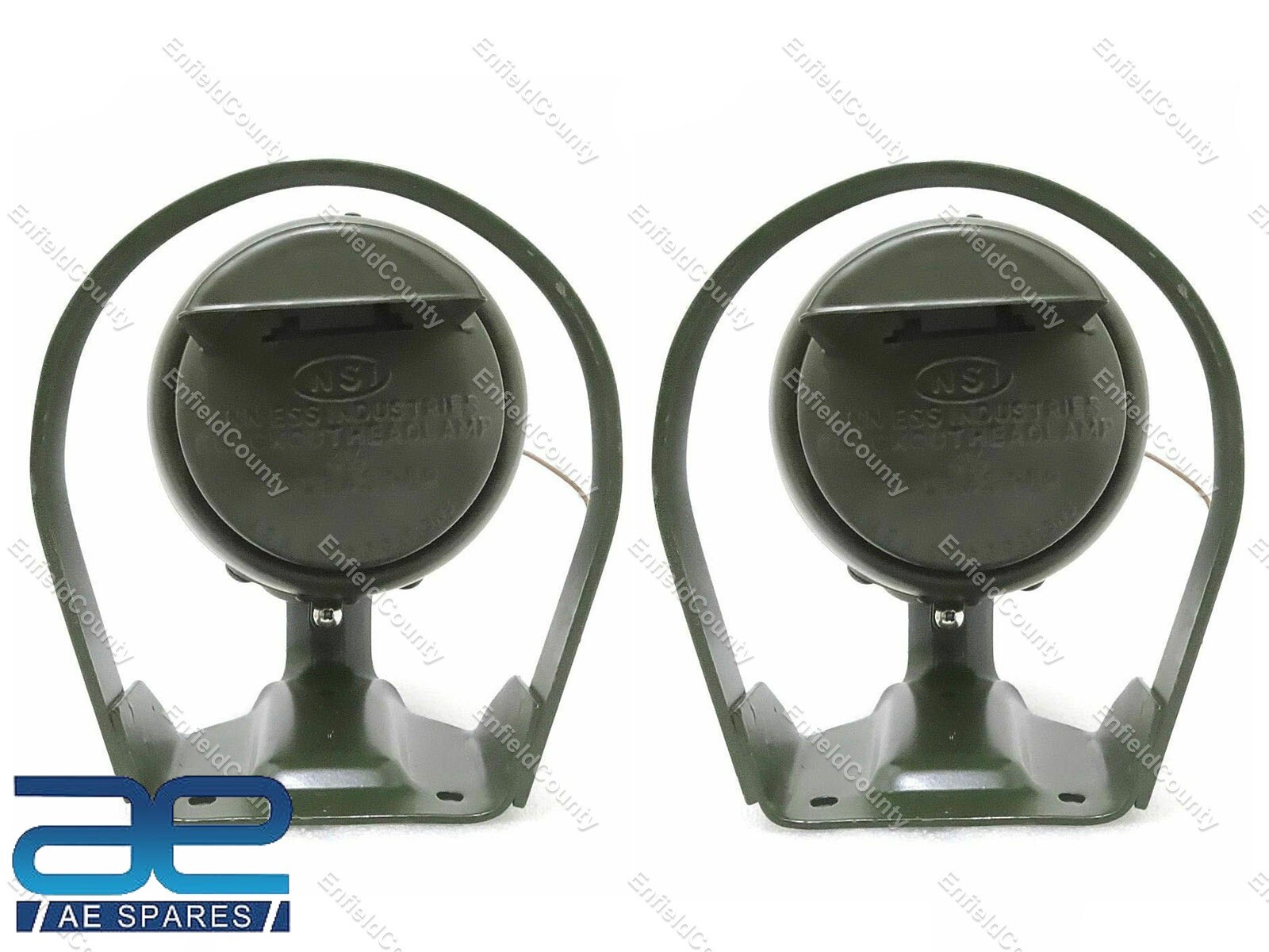 For Ford Jeeps Willys Drive Head Lamp With Bracket Unit 41-45 Gpw 4.5" Pair 