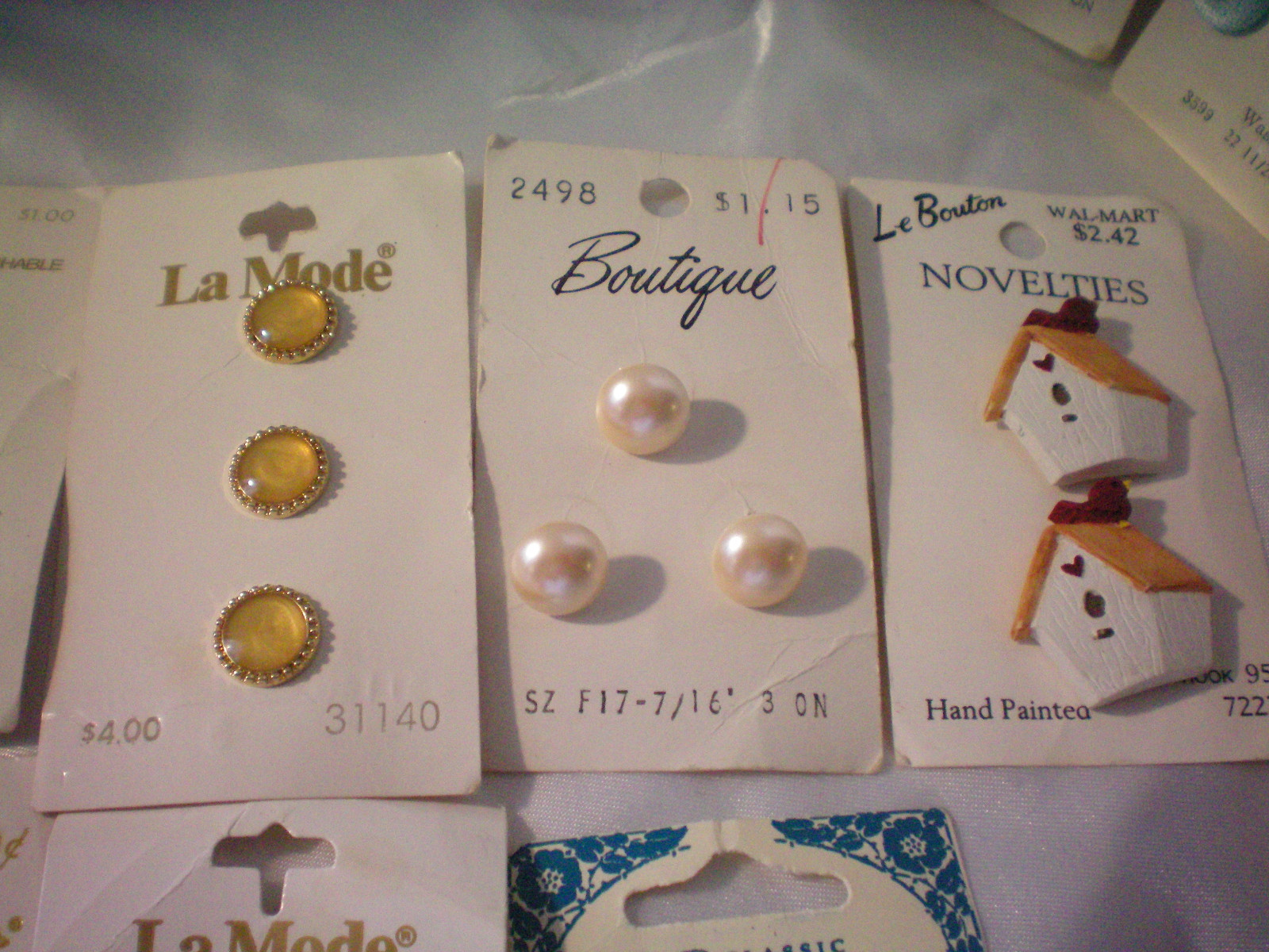 Lot of Buttons Hearts Trains Clocks Bird Houses Some Vintage