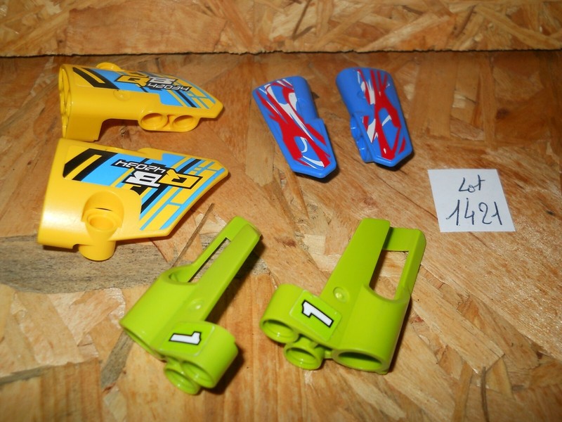 #1421# Lego Technic Lot 6 PiÃCes Panel Fairing Ref 87080 87086 32528 32527 ...