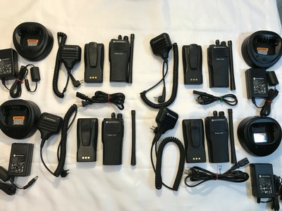 1 Motorola CP200 16ch Two Way Radio New Batteries Speaker Mic Charger VHF. Buy it now for 189.99