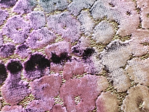 DESIGNERS GUILD Fabric Remnant - ZANNACHI - Raised Cut Velvet - ITALY 14x11 $400