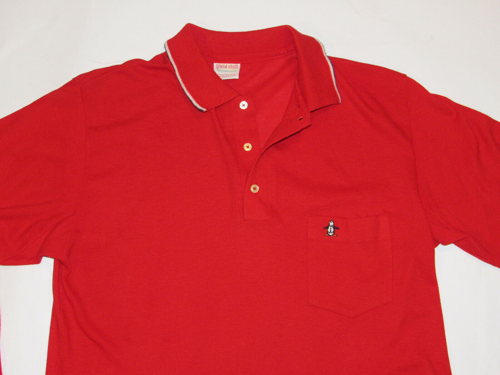 VINTAGE MUNSINGWEAR 'GRAND SLAM' LONG SLEEVE POLO SHIRT VINTAGE MUNSINGWEAR 'GRAND SLAM' LONG SLEEVE POLO SHIRT