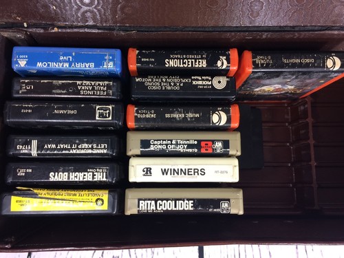 8 Track Carrying Case (holds 24) with 13 Tapes + Bonus item