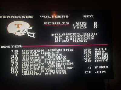 Tecmo Super Bowl NCAA Edition  SEC VS. BIG TEN LEGENDS,  for the Nintendo .