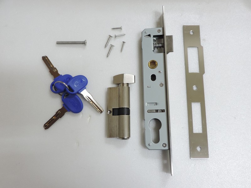 Narrow Van Shed Gate Garage Mortice Euro Sash lock case20mmbackset