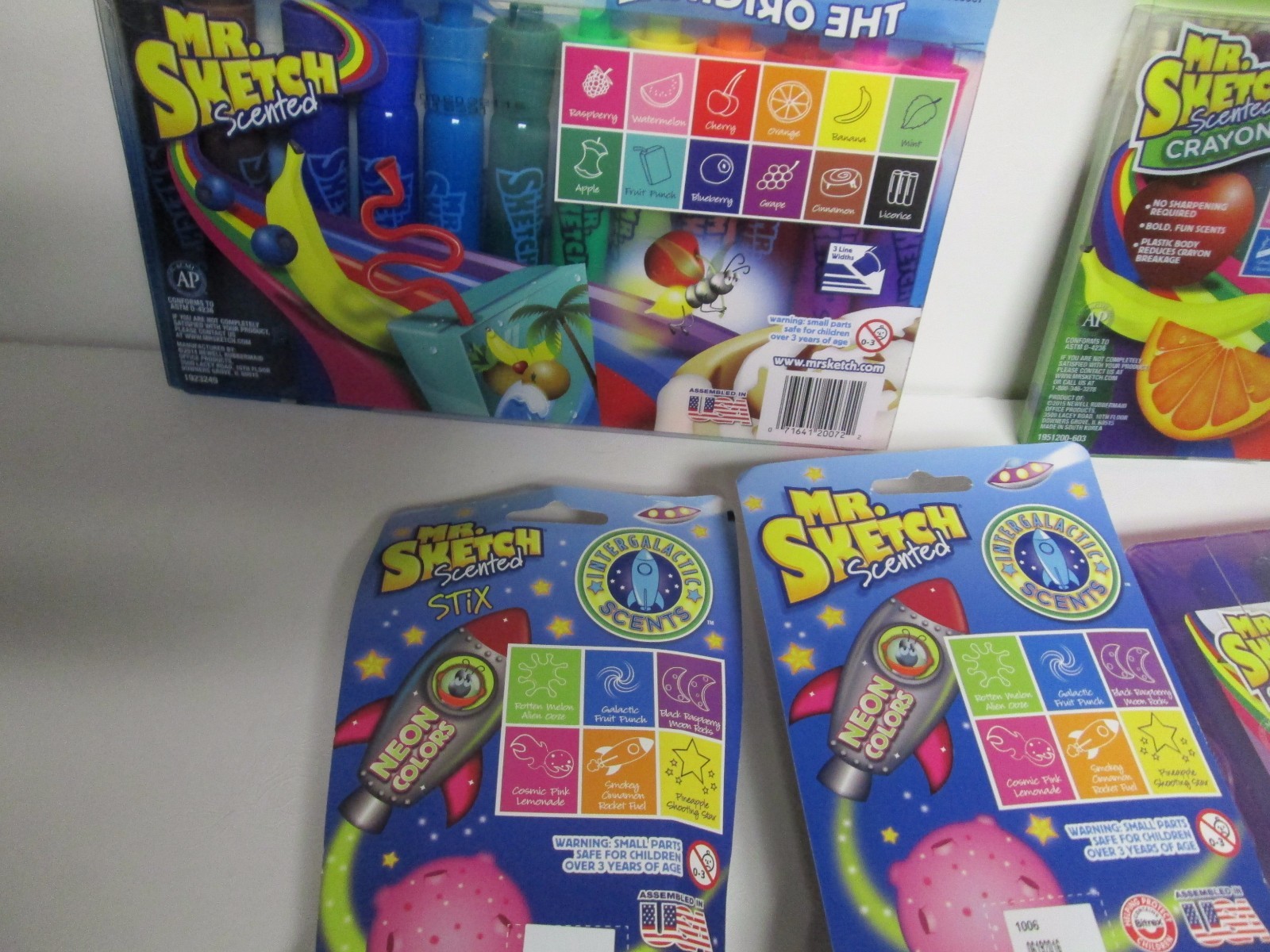 MR SKETCH SCENTED MARKERS & TWISTABLE CRAYONS GEL  INTERGALACTIC LOT NEW
