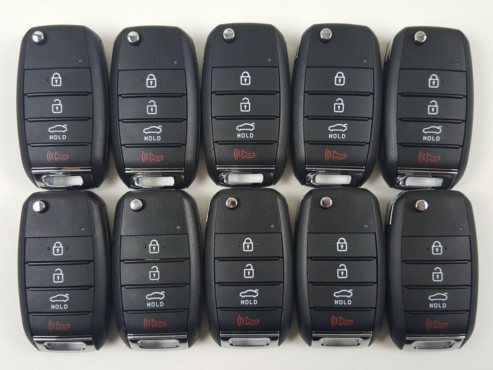 ORIGINAL LOT OF 10 KIA RIO 18-23 OEM FLIP KEY LESS ENTRY