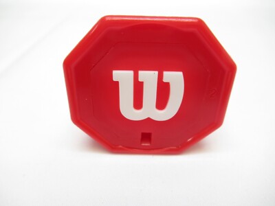 WILSON RED ''PRO STAFF STYLE'' BUTTCAP FOR TENNIS RACQUETS (#2: 4 1/4) + STAPLES