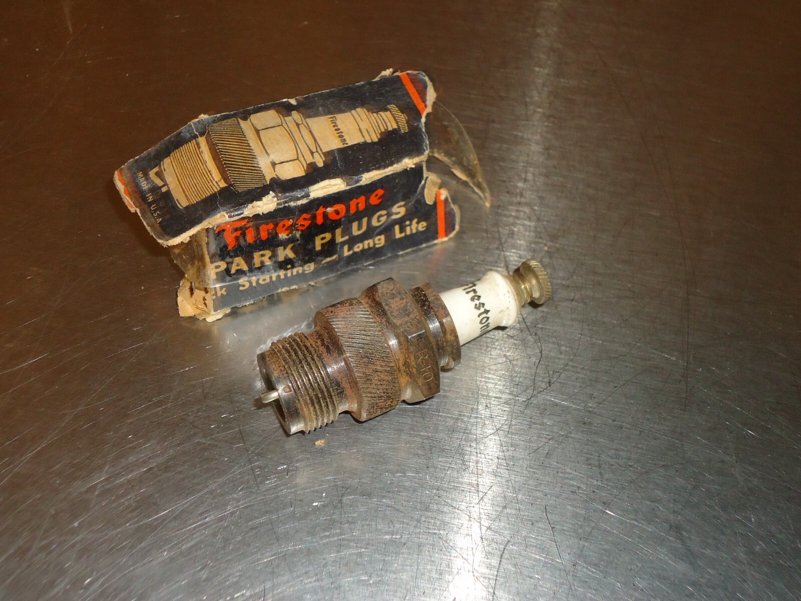 New NOS Vintage Firestone Spark Plug # R-10 | eBay